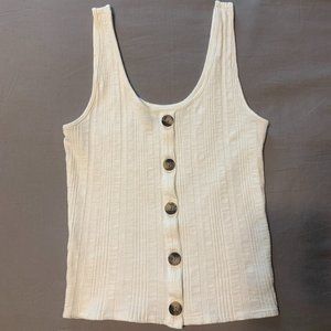 AMERICAN EAGLE - Off White Tank Top - S